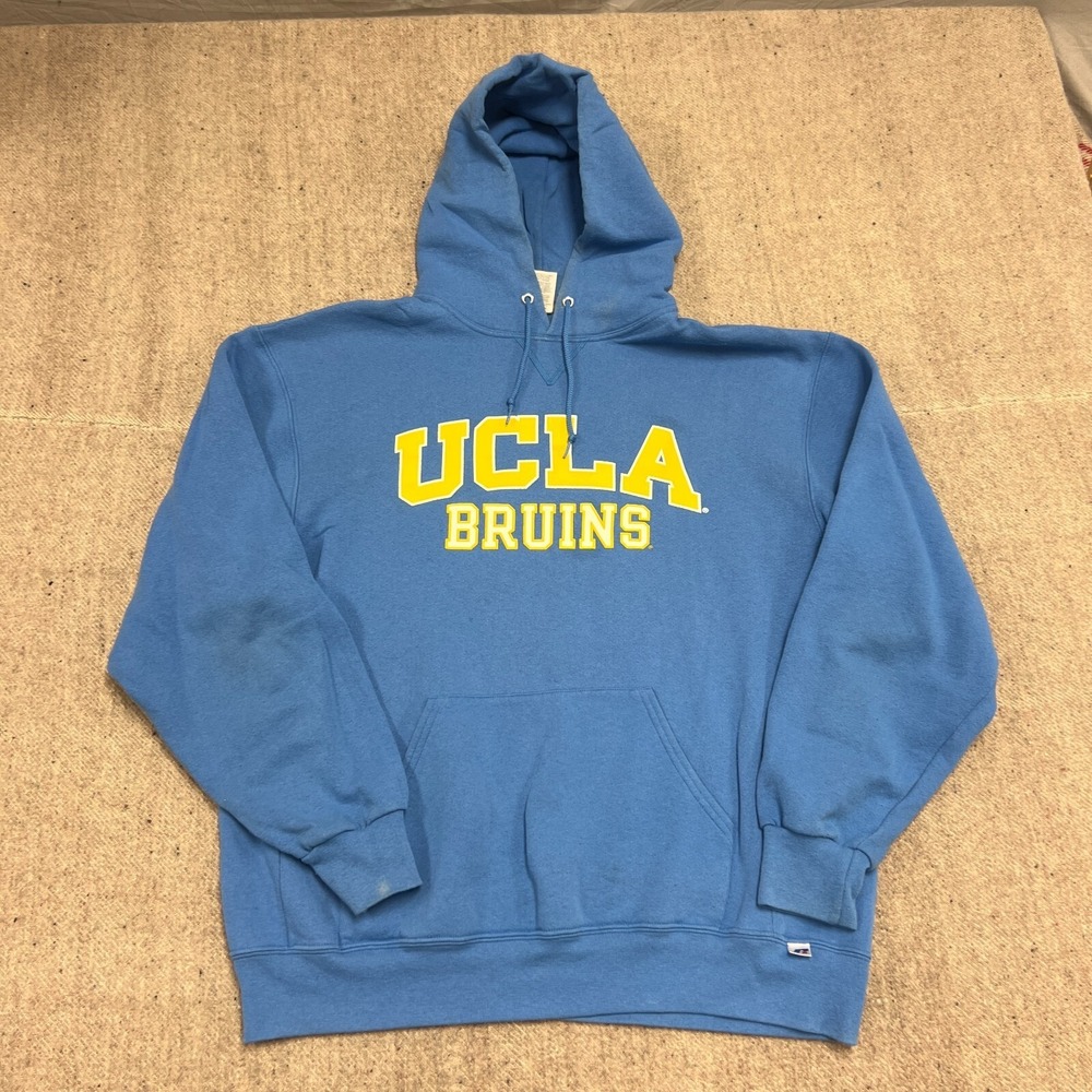 Vintage UCLA Bruins Hoodie Mens XL Blue 2000s Y2K Russell Athletic